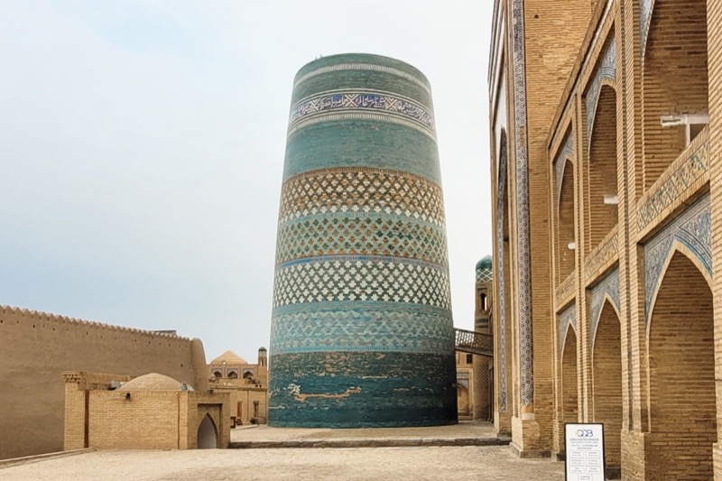Kalta Minor minaret in Ichan-Kala, Khiva's walled old city